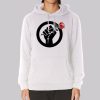 Communism Fist Red Rose Hoodie