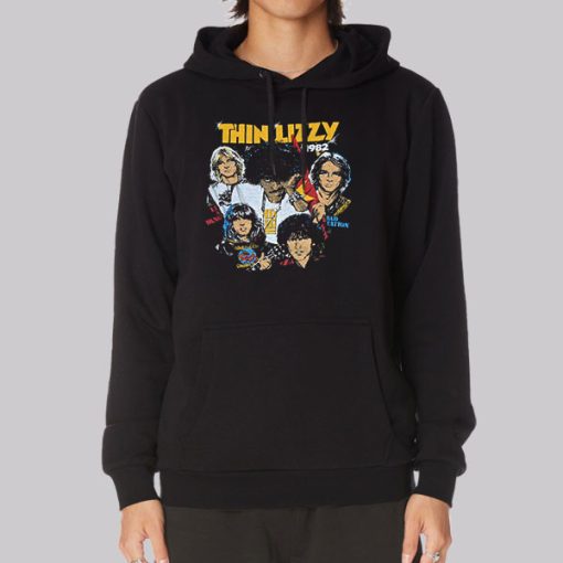 Concert Tour Vintage Thin Lizzy Hoodie