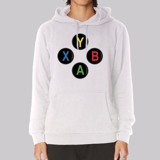 Controller Buttons Video Game Xbox Hoodie