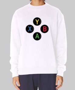 Controller Buttons Video Game Xbox Hoodie