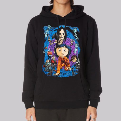 Coraline Spiral Tunnel Character Hoodie