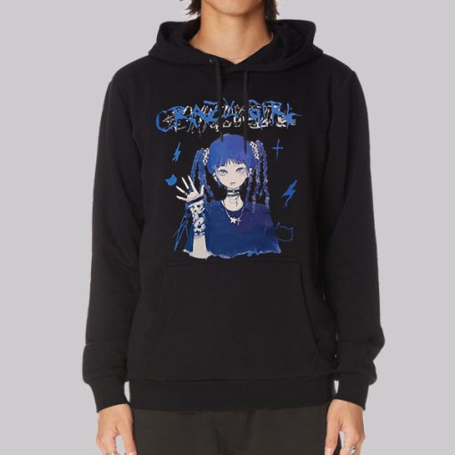 Crazy Girl Manga Harajuku Hoodie