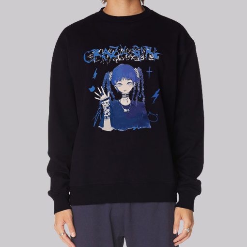 Crazy Girl Manga Harajuku Hoodie