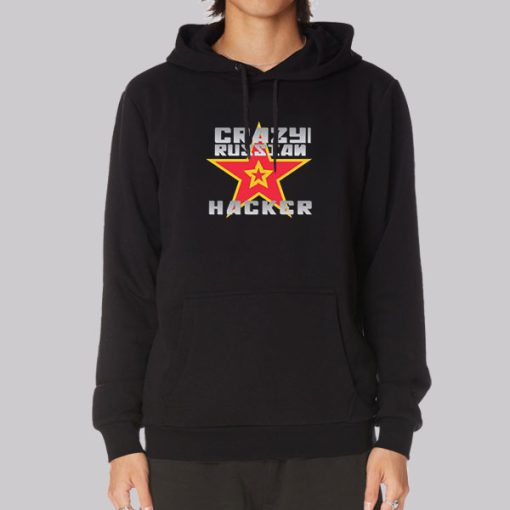 Crazy Russian Hacker Merch Double Stars Hoodie