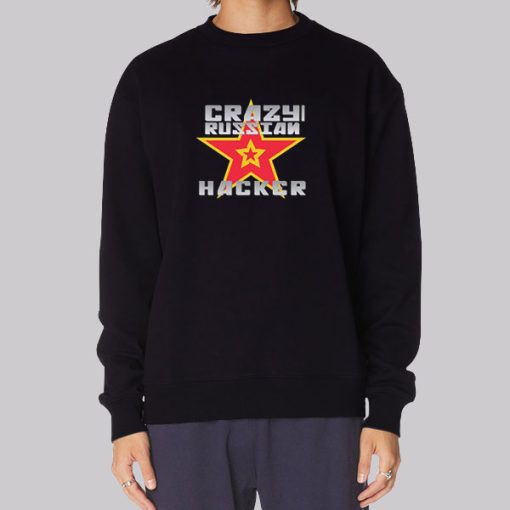 Crazy Russian Hacker Merch Double Stars Hoodie