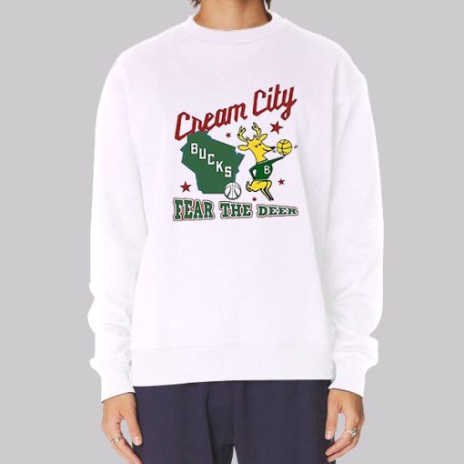 Cream City Milwaukee Bucks Fear the Deer Hoodie