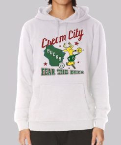 Cream City Milwaukee Bucks Fear the Deer Hoodie 3 Cream City Milwaukee Bucks Fear the Deer Hoodie 4