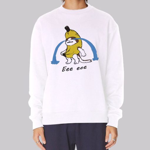 Cry Funny Face Banana Cat Hoodie