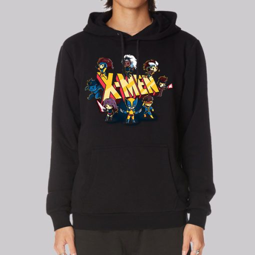 Cute Chibi Characters Xmen Hoodie