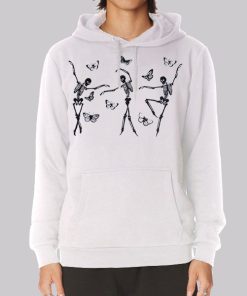 Cute Dancing Skeleton Butterfly Hoodie Cute Dancing Skeleton Butterfly Hoodie
