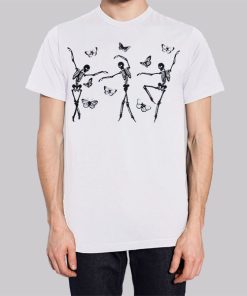 Cute Dancing Skeleton Butterfly Hoodie 2 Cute Dancing Skeleton Butterfly Hoodie 3