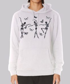 Cute Dancing Skeleton Butterfly Hoodie 3 Cute Dancing Skeleton Butterfly Hoodie 4
