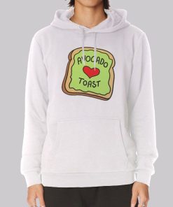 Cute Graphic Toast Avocado Hoodie Cute Graphic Toast Avocado Hoodie