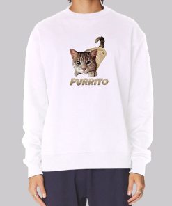 Cute Kitten Burrito Food Purrito Hoodie 1 Cute Kitten Burrito Food Purrito Hoodie 2