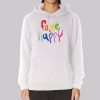 Cute Letter Fake Happy Hoodie