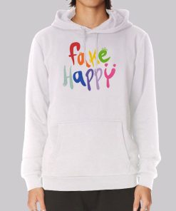 Cute Letter Fake Happy Hoodie Cute Letter Fake Happy Hoodie