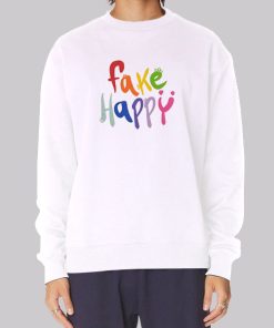 Cute Letter Fake Happy Hoodie