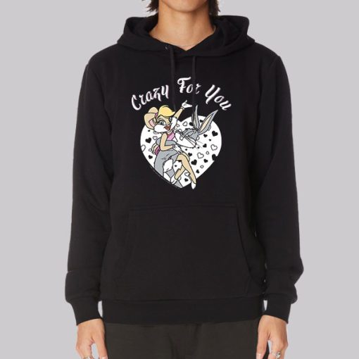 Cute Lola Bunny Crazy for You Hoodie