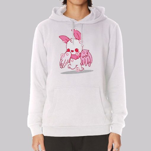 Cute Pink Sakura Mothman Hoodie