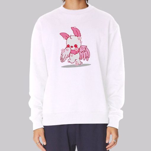 Cute Pink Sakura Mothman Hoodie