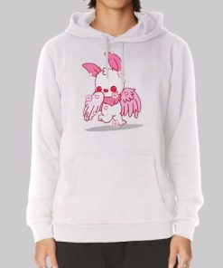 Cute Pink Sakura Mothman Hoodie 3 Cute Pink Sakura Mothman Hoodie 4