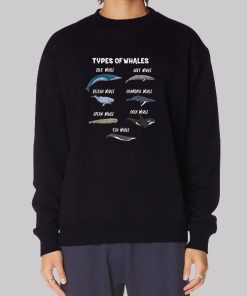 Cute Types of Whales Hoodie