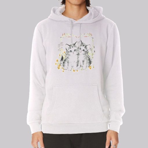 Cutes Twin Cat Hoodie