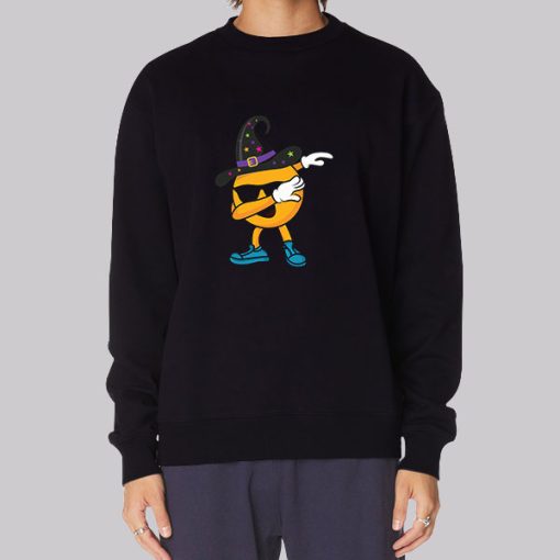 Dabbing Emoji Witch Hat Sunglasses Hoodie