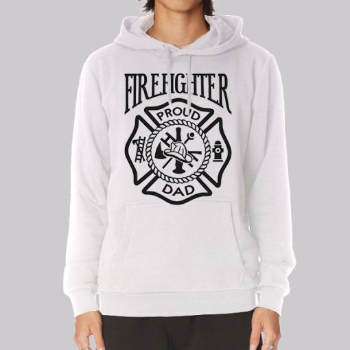 Dad for Firefighter Hoodie