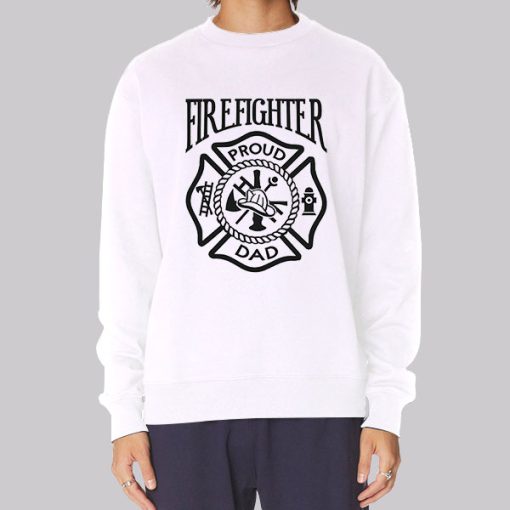 Dad for Firefighter Hoodie