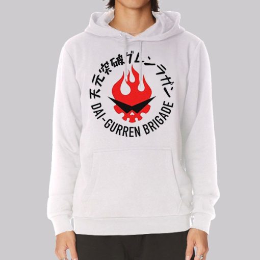 Dai Gurren Brigade Gurren Lagann Hoodie