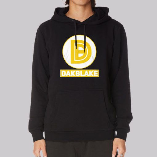 Dakblake Merch Golden Logo Hoodie