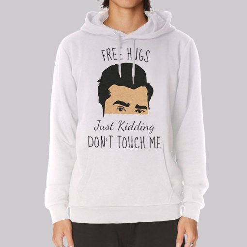 David Free Hugs Just Kidding Hoodie