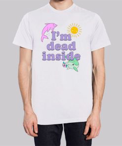 Dead Inside Meme Dolphin Hoodie 3
