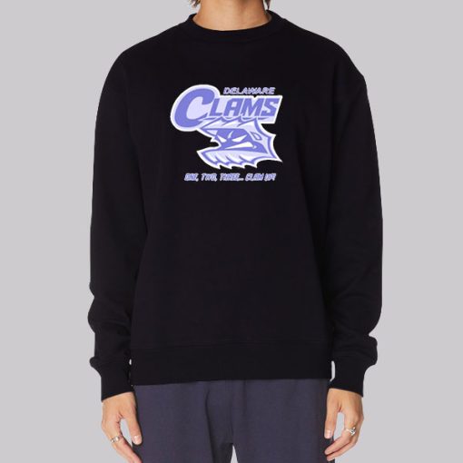 Delaware Clams Clam up Logo Hoodie