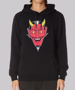 Devil Head Laugh Graphic Hoodie 1