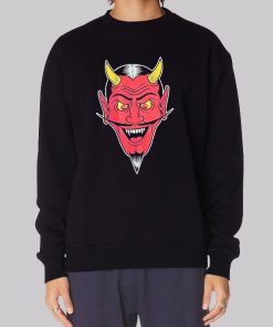 Devil Head Laugh Graphic Hoodie 1 Devil Head Laugh Graphic Hoodie 2