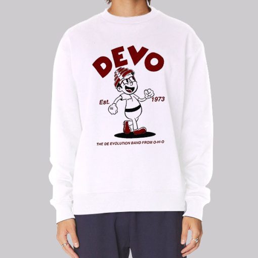 Devo Logo Cartoon Est 1973 Hoodie