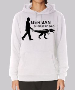 Dinosaur in German Shepherd Dad Hoodie Dinosaur in German Shepherd Dad Hoodie