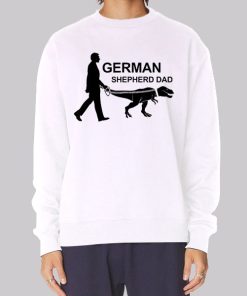 Dinosaur in German Shepherd Dad Hoodie