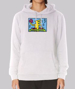 Dj Dog New Keith Haring Talking Heads Pop Art Hoodie Dj Dog New Keith Haring Talking Heads Pop Art Hoodie