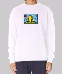 Dj Dog New Keith Haring Talking Heads Pop Art Hoodie