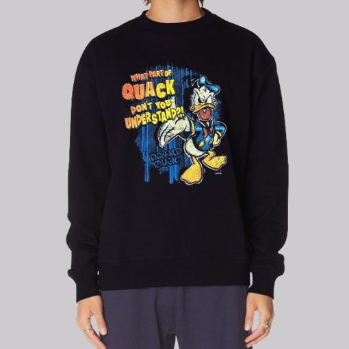 Donald Duck What Part of Quack Hoodie