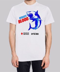 Donate Blood Red Cross Shark Week Hoodie 3