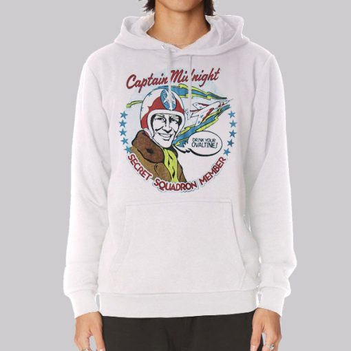 Drink Your Ovaltine Inspired Captain Hoodie