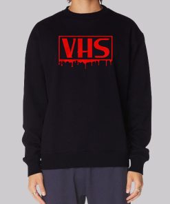 Drip Blood Horror Vhs Hoodie