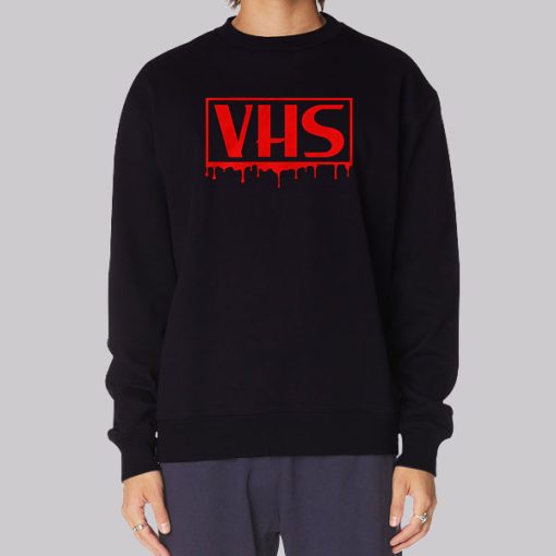 Drip Blood Horror Vhs Hoodie