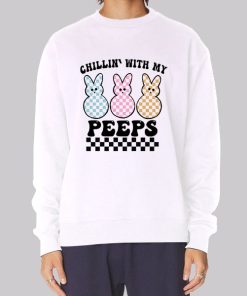Easter Bunny Chillin With My Peeps Hoodie