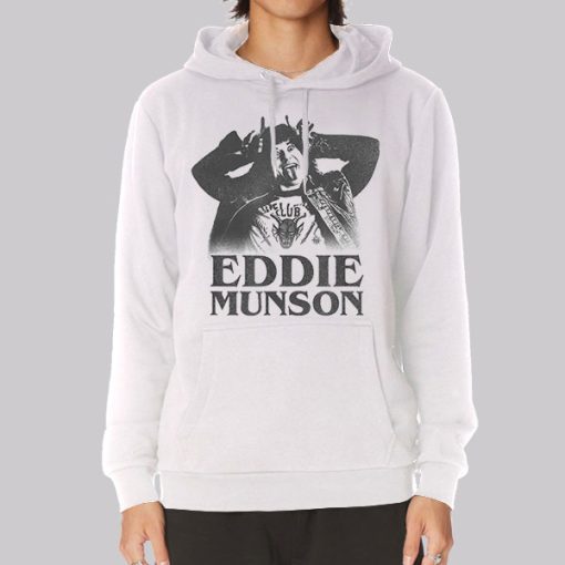 Eddie Munson Merch Dmeon Horns Hoodie