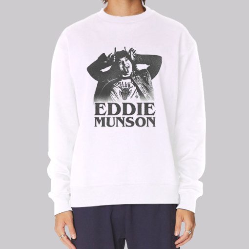 Eddie Munson Merch Dmeon Horns Hoodie